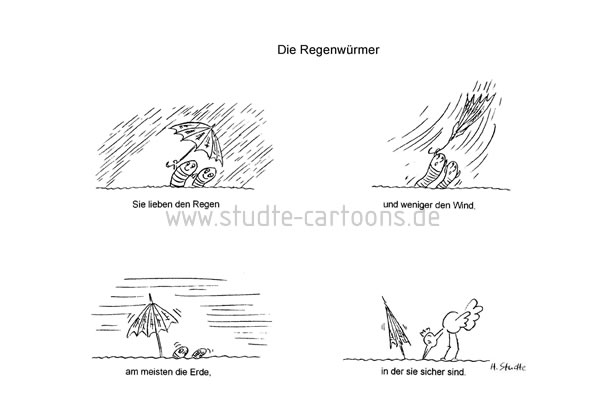 Regenwürmer, Gedicht über Regenwürmer, Ringelwürmer, Erdwürmer, Regeneration