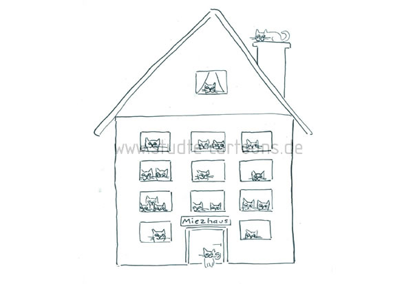 Gemütliches Zuhause, verrücktes Wohnen, verrückte Wohnideen, ausgefallene Wohnideen, Katzenwohnung