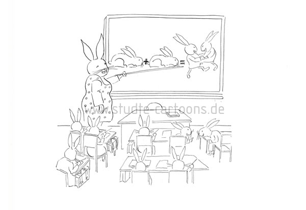 Ostern, Schulpflicht, Erziehung, Frontalunterricht, Durchblick haben, schlaue Hasen