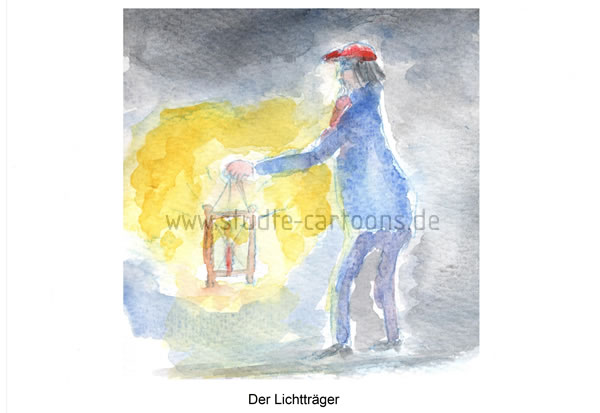 Lichtträger, Hoffnungsträger, leuchtende Laterne, Licht im Dunkel