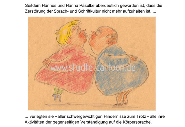 Gegenständige Verständigung, Körpersprache, wortlose Kommunikation, worrtloses Gespräch, Kommunikationsstörung, 