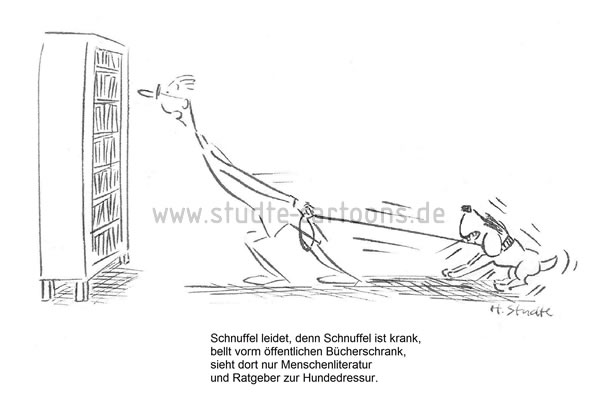 Lesende Tiere, bildungsferner Hund, Herrchen und Halter, lesende Hunde, geringe Lesefreude, geringe Lesebereitschaft, Hundedressur, lesemüde, Lesemüdigkeit, bildungshungrig, Bildungshunger, kaum noch Zeit und Lust zum Lesen, öffentlicher Bücherschrank. Literatur, Menschenliteratur, Leseförderung