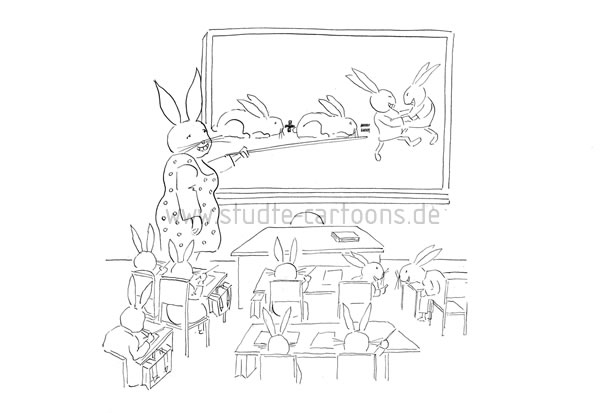 Ostern, Schulpflicht, Erziehung, Frontalunterricht, Durchblick haben, schlaue Hasen