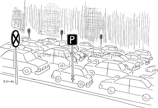 Parkplatznot in Innenstädten führt zu kreativen Lösungen keine Parklücken mehr frei